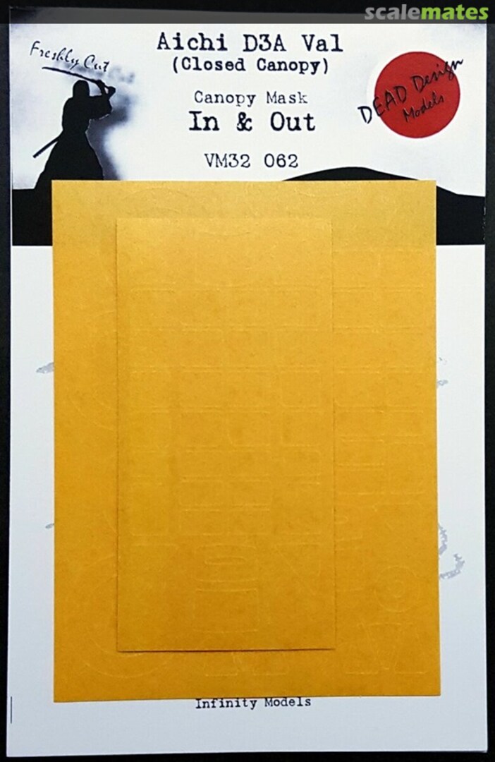 Boxart D3A Val (Closed Canopy) - Canopy Mask Inner & Outer VM32062 DEAD Design Models
