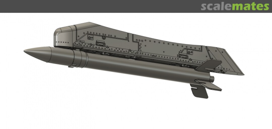 Boxart Sk60 Pylon (heavy) with Rocket 1x (135mm) WOL480210 Wolf 3D Resin Parts Boxart Sk60 Pylon (heavy) with Rocket 1x (135mm) WOL480210 Wolf 3D Resin Parts