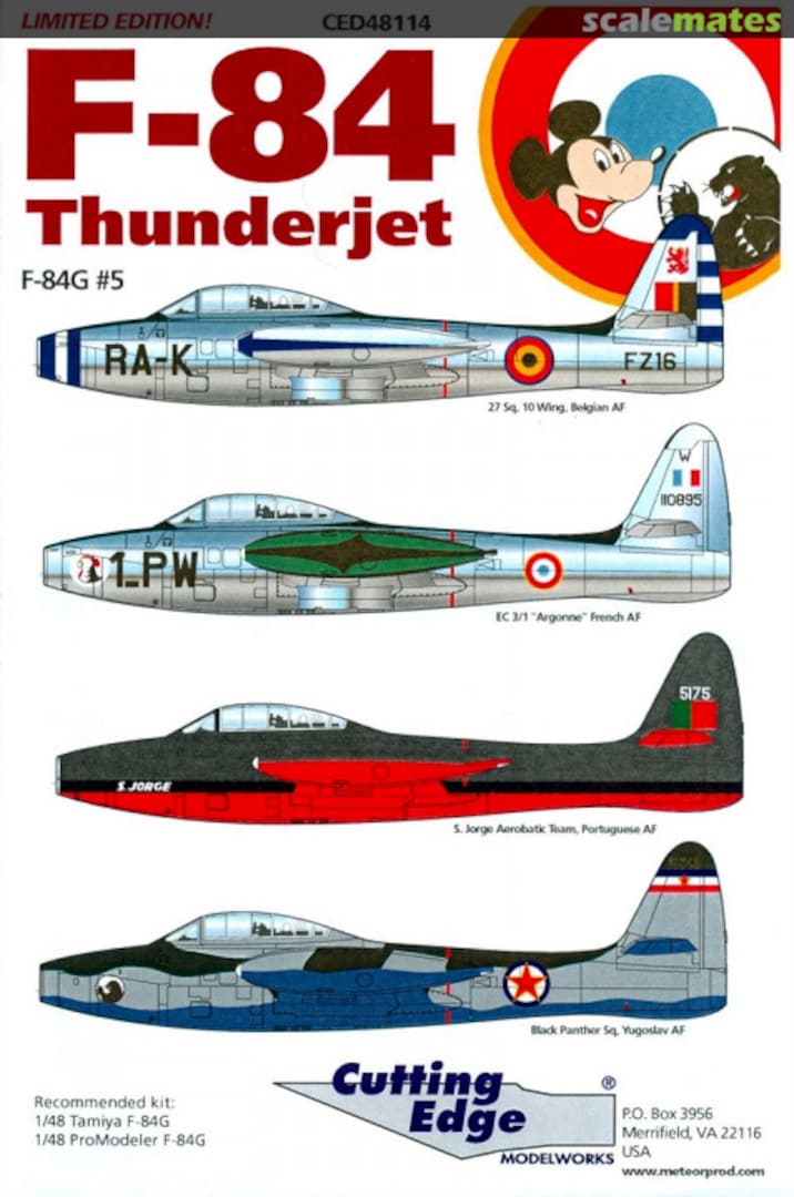 Boxart F-84 Thunderjet CED48114 Cutting Edge Modelworks Boxart F-84 Thunderjet CED48114 Cutting Edge Modelworks