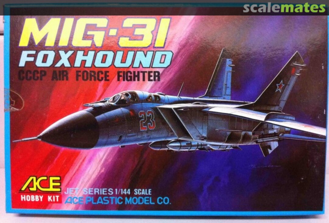 Boxart Mikoyan-Gurevich MiG-31 Foxhound A 1015 ACE Hobby Kit Boxart Mikoyan-Gurevich MiG-31 Foxhound A 1015 ACE Hobby Kit