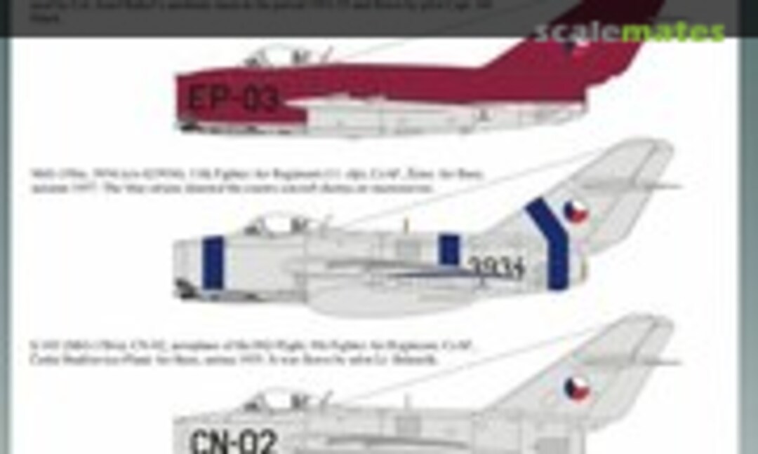 1:48 Mikoyan MiG-15 in CzAF, Pt.2 (H-Models Decals HMD48016) HMD48016