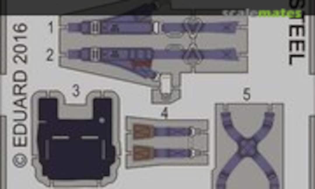 1:48 MiG-27 seatbelts (STEEL) (Eduard 49804) 49804