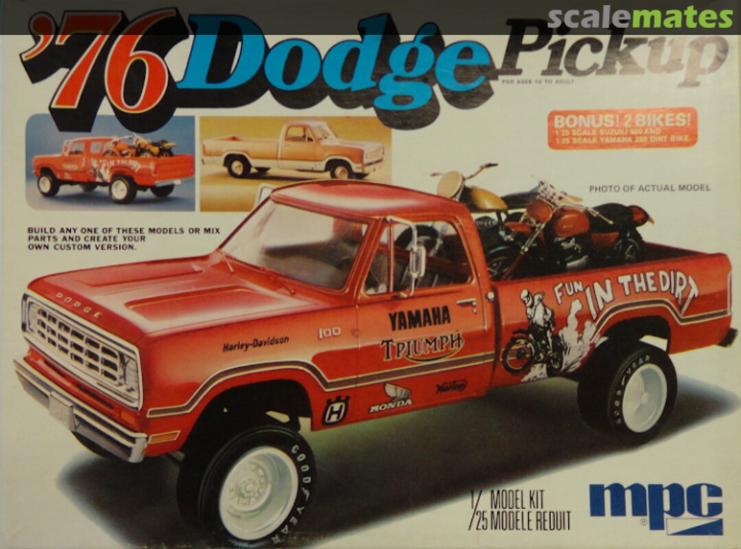Boxart '76 Dodge Pick-Up 1-7609 MPC Boxart '76 Dodge Pick-Up 1-7609 MPC