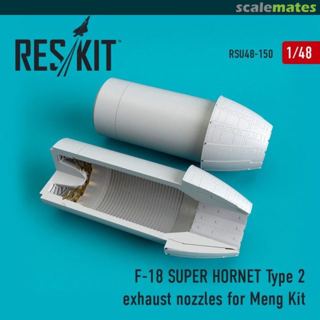 Boxart F-18 Super Hornet - Exhaust Nozzles Type 2 RSU48-0150 ResKit Boxart F-18 Super Hornet - Exhaust Nozzles Type 2 RSU48-0150 ResKit