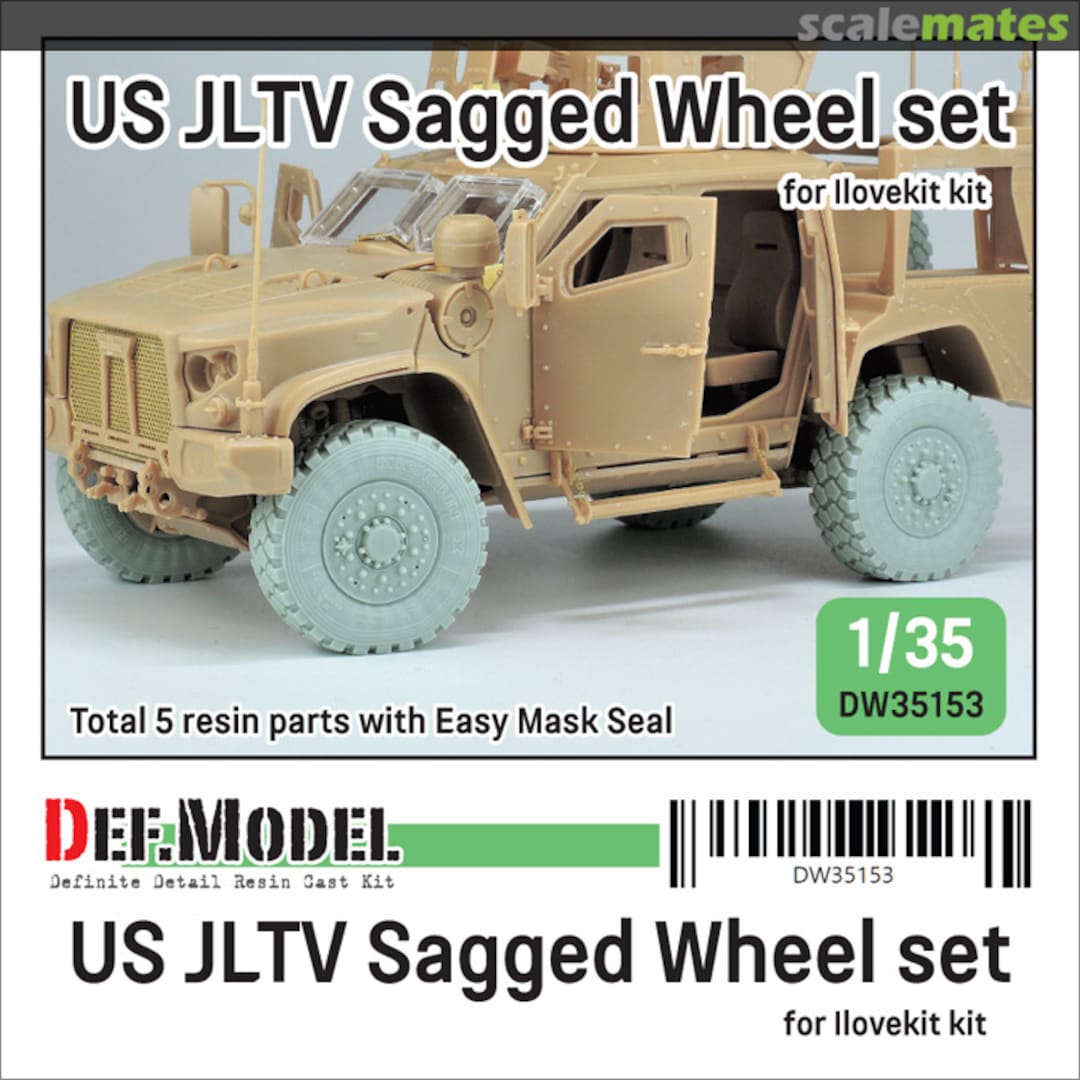 Boxart US JLTV Sagged wheel set DW35153 Def.Model