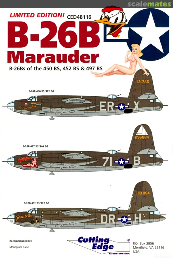 Boxart Camouflaged B-26B Marauders CED48116 Cutting Edge Modelworks Boxart Camouflaged B-26B Marauders CED48116 Cutting Edge Modelworks