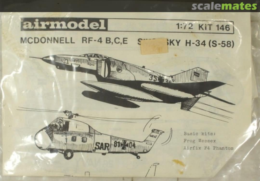 Boxart McDonnell RF-4 B,C,D & Sikorsky H-34 (S-58) 146 Airmodel Boxart McDonnell RF-4 B,C,D & Sikorsky H-34 (S-58) 146 Airmodel