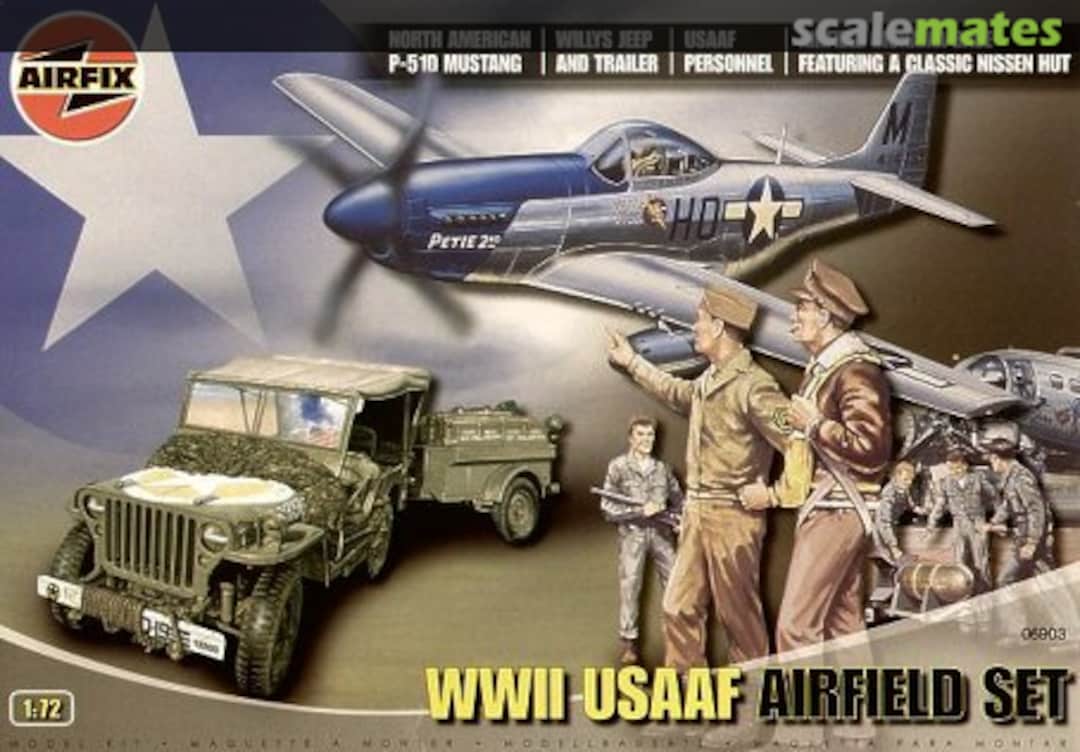 Boxart WWII USAAF Airfield Set A06903 Airfix Boxart WWII USAAF Airfield Set A06903 Airfix