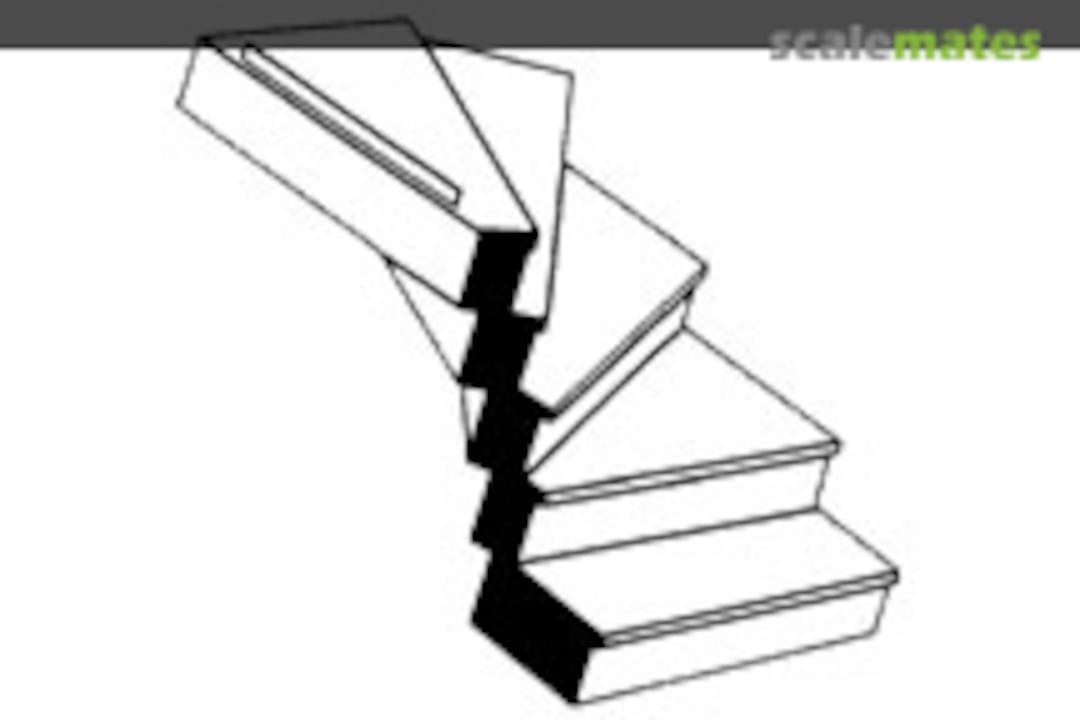 Boxart Custom Left Turn Staircase 90943 Plastruct Boxart Custom Left Turn Staircase 90943 Plastruct