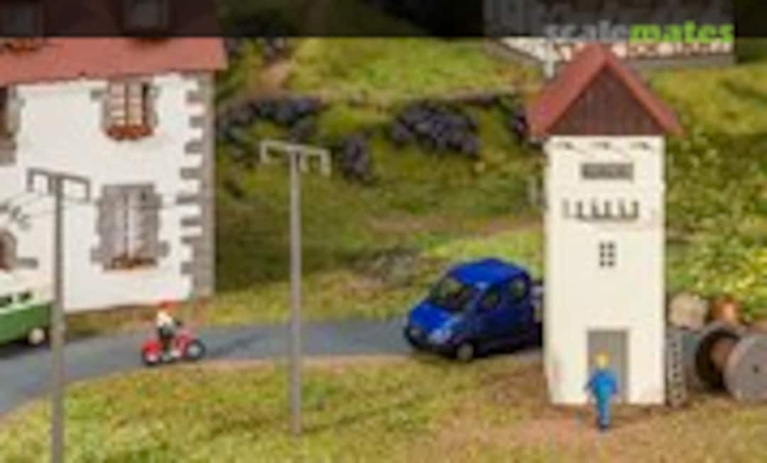 Electrical substation with power poles (Faller 120241)