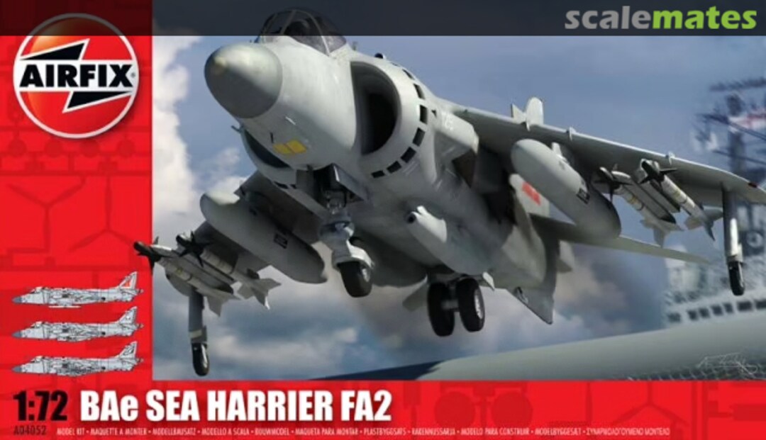 Boxart BAe Sea Harrier FA2 A04052 Airfix Boxart BAe Sea Harrier FA2 A04052 Airfix