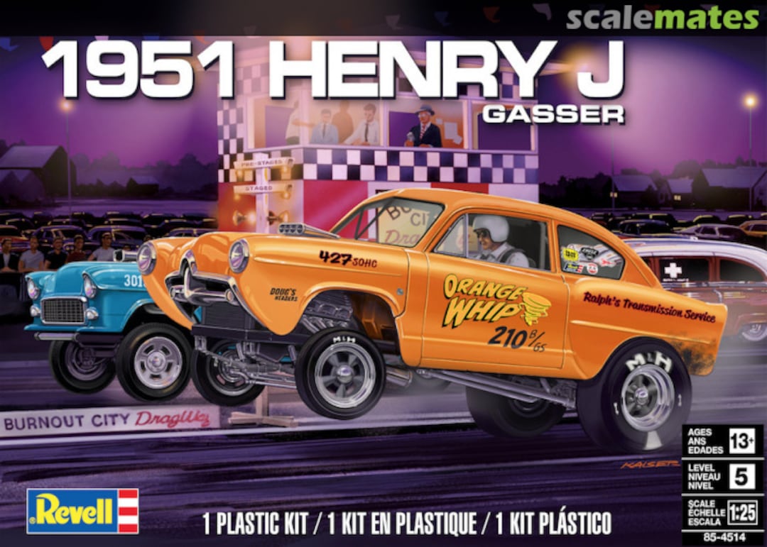 Boxart 1951 Henry J Gasser 85-4514 Revell Boxart 1951 Henry J Gasser 85-4514 Revell