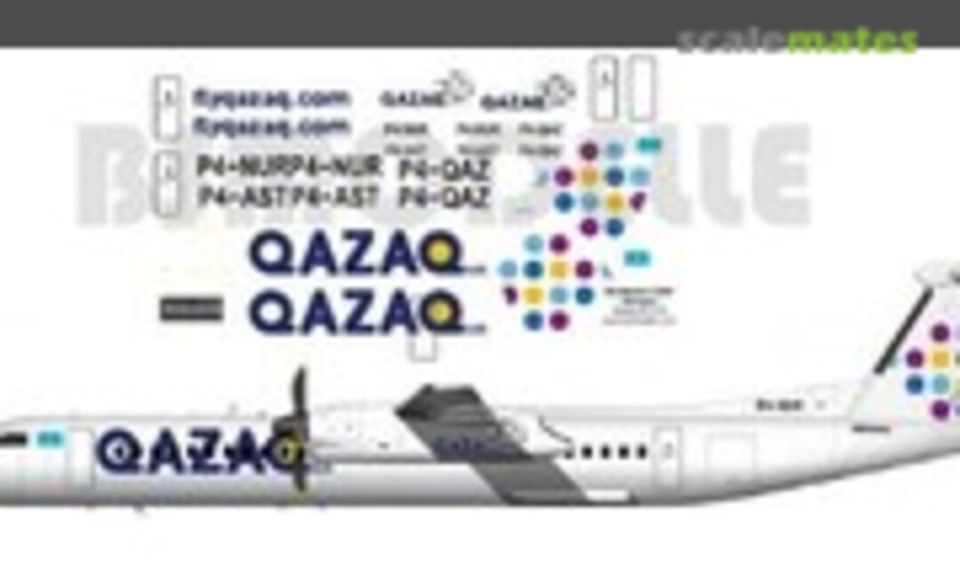 1:72 720275 Bombardier Dash-8 Q400 Qazaq air decal for aircraft kit (BSmodelle BSM720275) BSM720275