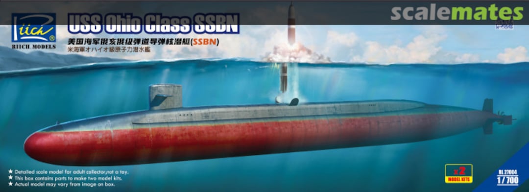 Boxart Ohio-class nuclear power submarine RL27004 Riich.Models Boxart Ohio-class nuclear power submarine RL27004 Riich.Models