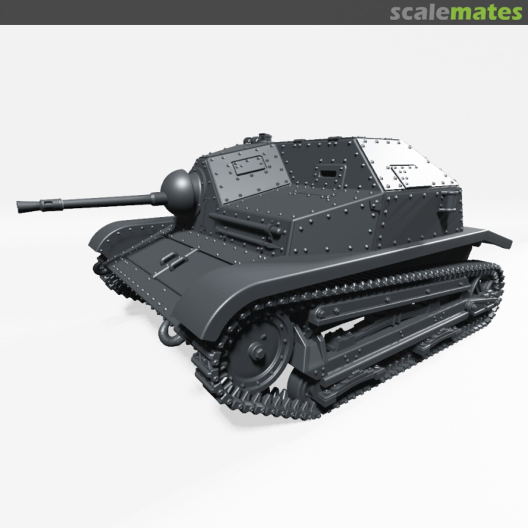 Boxart Tankette TKS with 20mm gun FK-A Wz.38 - closed hatch 56011126 EMP3d