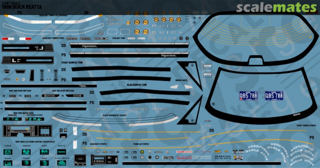 Boxart 1988 Buick Reatta RKD862 Rays Kits Decals Boxart 1988 Buick Reatta RKD862 Rays Kits Decals