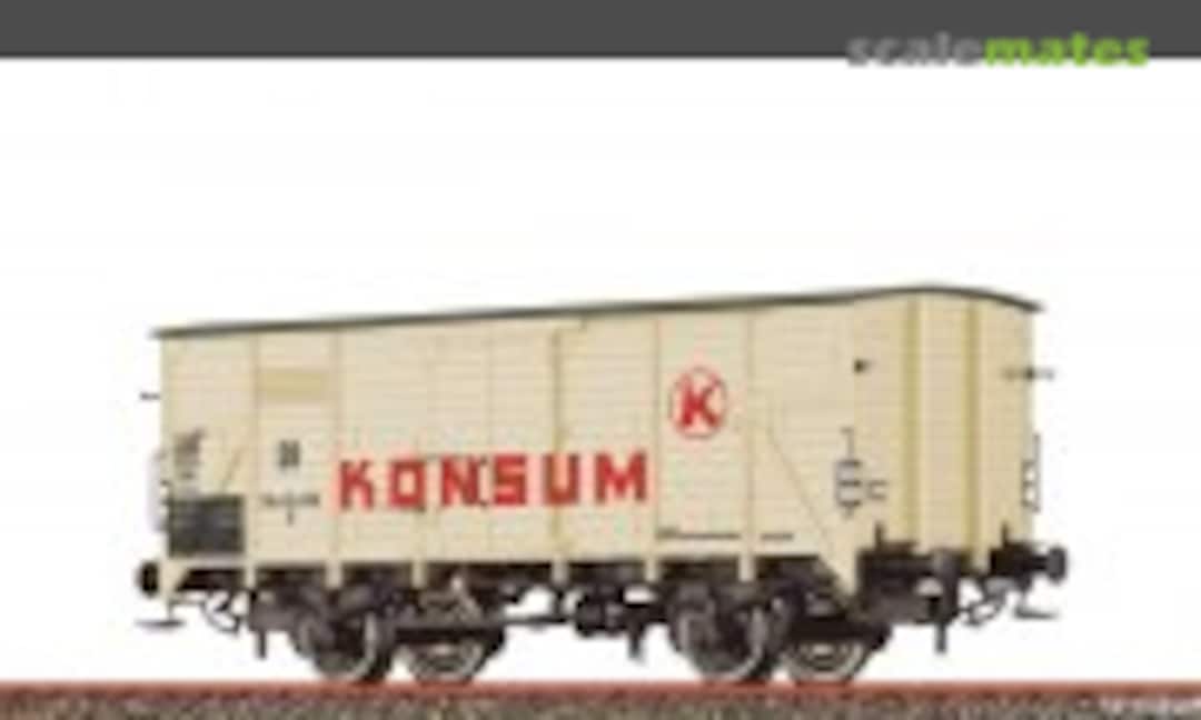 Gedeckter Güterwagen G Konsum DR DC (Brawa 50765)