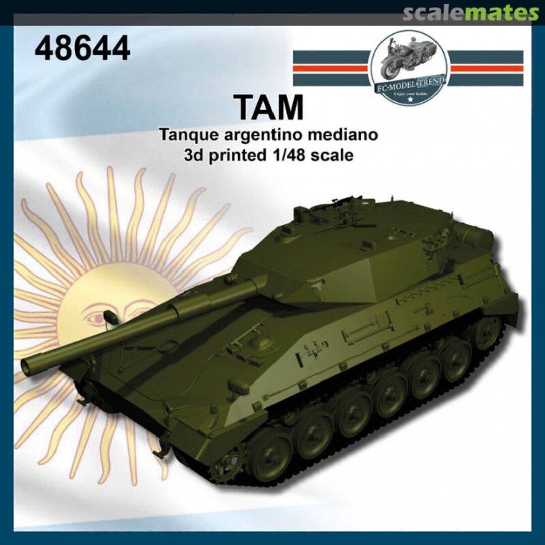 Boxart Argentinian TAM Tank (3D-Printed) 48644 FC Model Trend