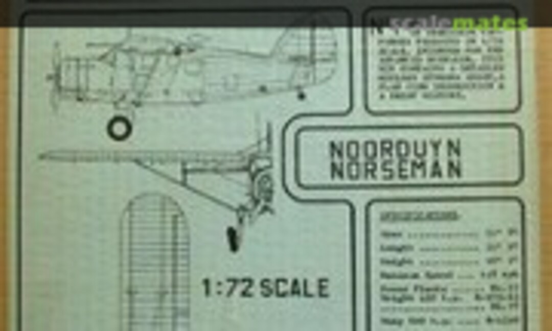 1:72 Noorduyn Norseman (Formaplane 1)