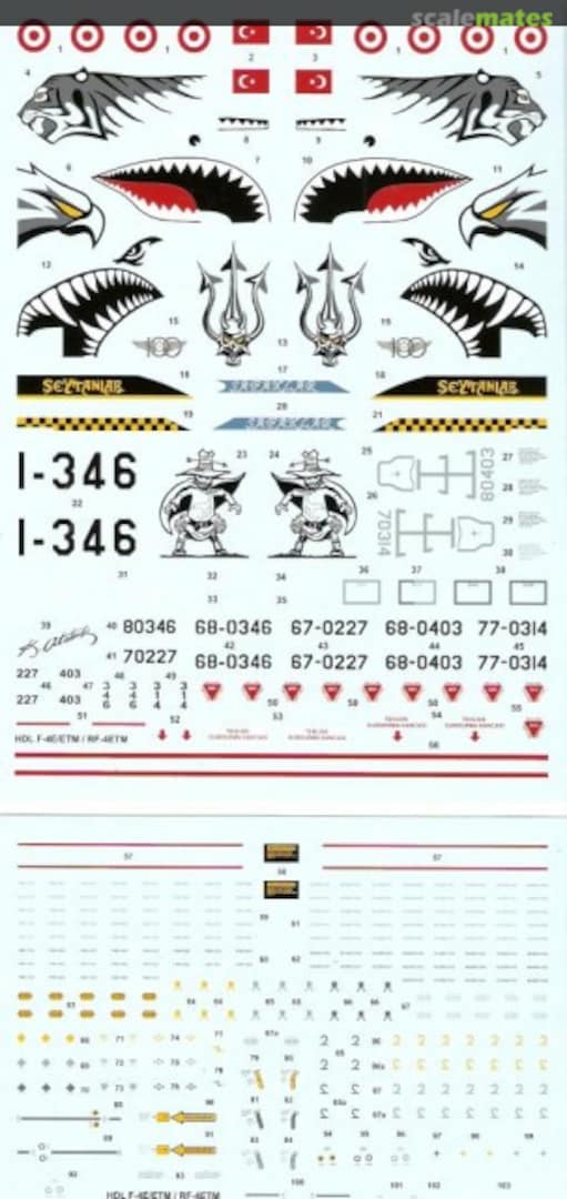 Boxart Turkish Air Force Phantom II 72-058 Hi-Decal Line Boxart Turkish Air Force Phantom II 72-058 Hi-Decal Line