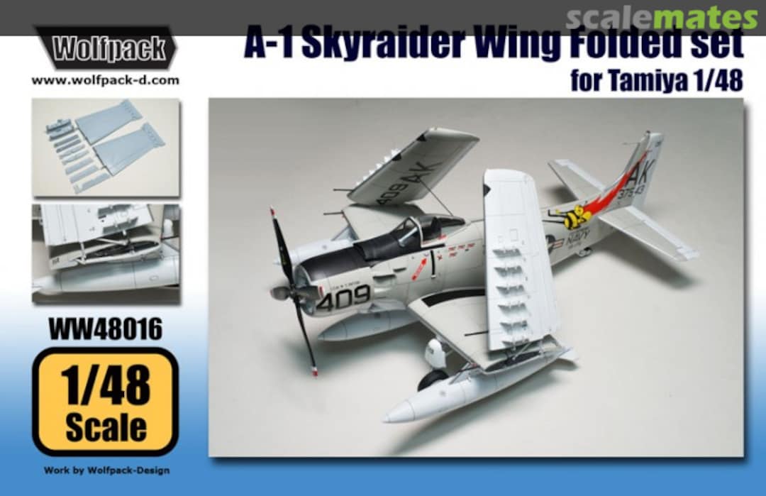 Boxart A-1 Skyraider Wing Folded Set WW48016 Wolfpack Boxart A-1 Skyraider Wing Folded Set WW48016 Wolfpack