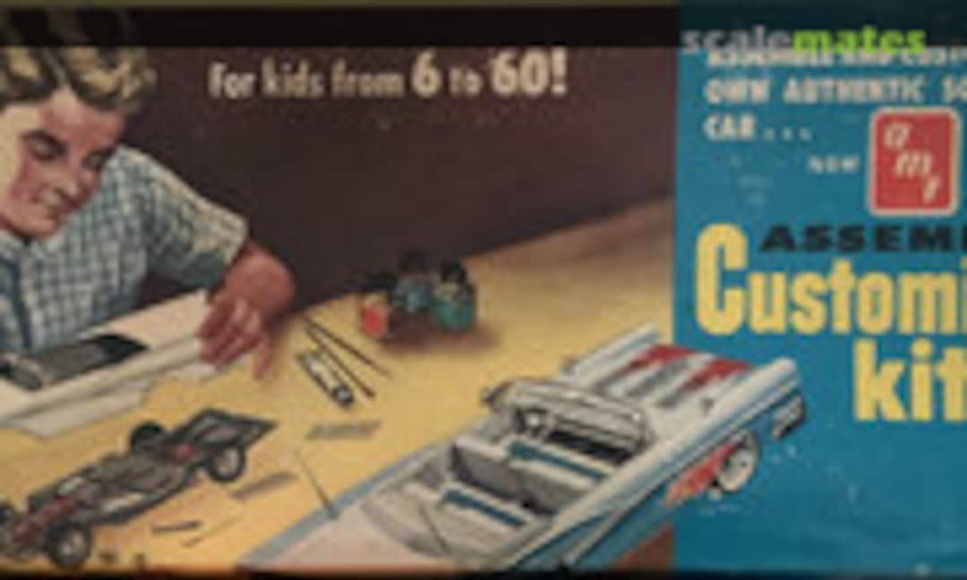 1:25 1958 Pontiac Bonneville Convertible (AMT 6PK)