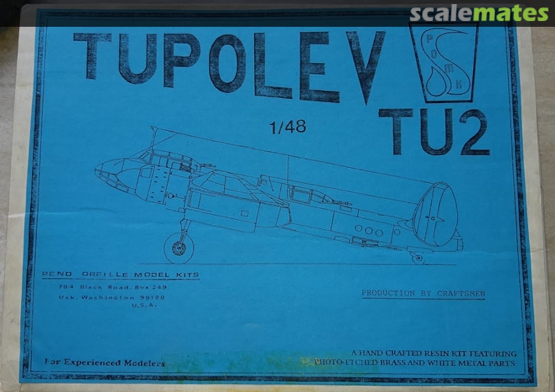 Boxart TUPOLEV TU2 112 POMK Boxart TUPOLEV TU2 112 POMK
