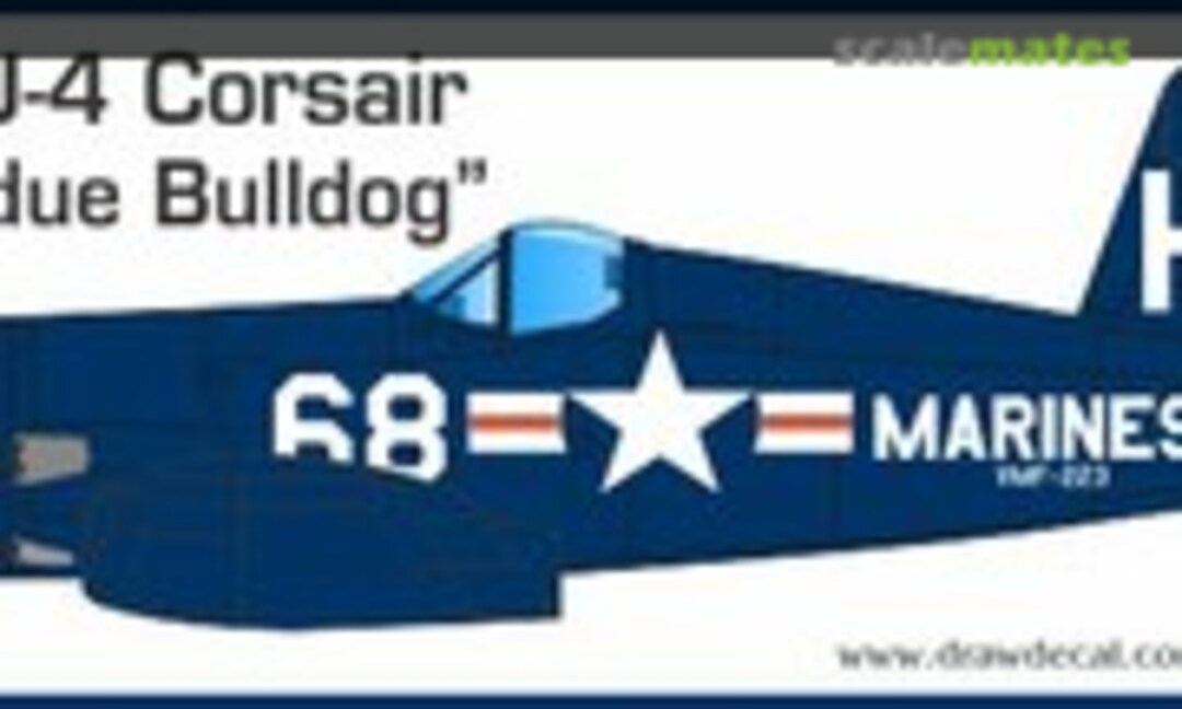 1:32 Vought F4U-4 Corsair "Pardue Bulldog" (Draw Decal 32-Corsair-4) 32-Corsair-4