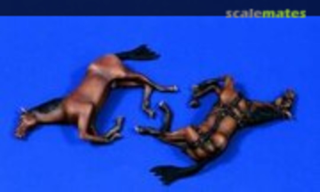 1:35 Dead Horses ( 2 Included ) (Verlinden Productions 663) 663