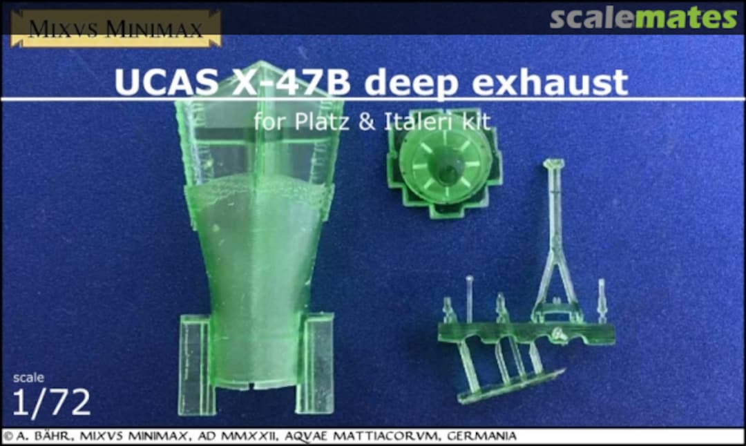 Boxart UCAS X-47B exhaust set F02 Mixvs Minimax Boxart UCAS X-47B exhaust set F02 Mixvs Minimax
