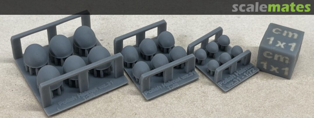 Boxart Polish Salamandra wz.31 helmets - 5 pieces 72040101 EMP3d Boxart Polish Salamandra wz.31 helmets - 5 pieces 72040101 EMP3d