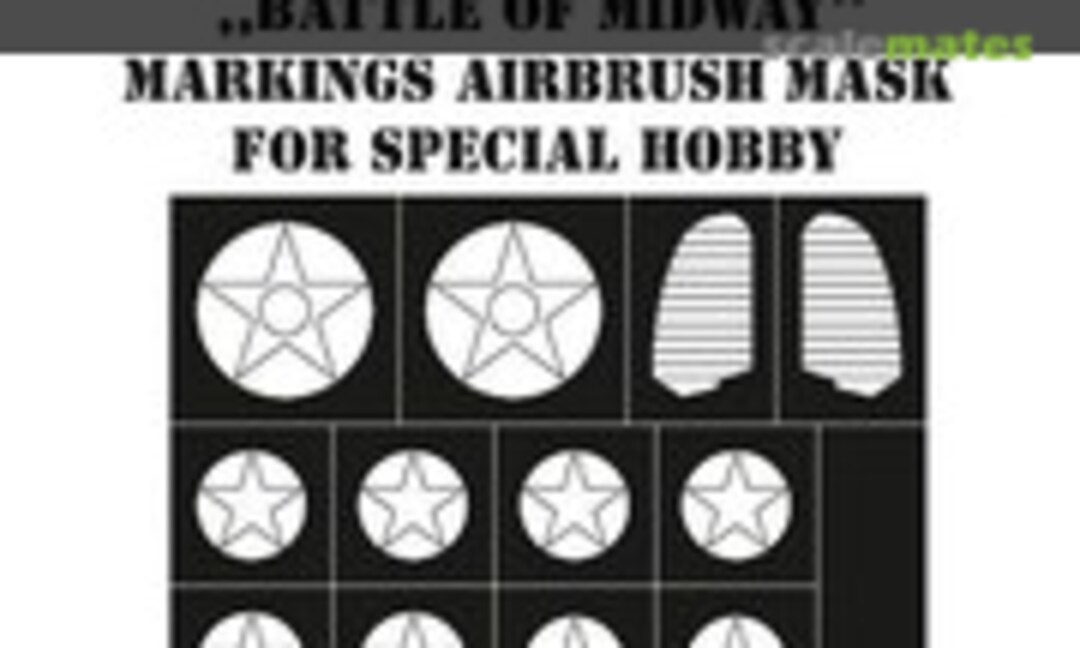 1:48 Brewster F2A-3 Buffalo ,Battle of Midway" Markings Airbrush Mask (MH Models X48106) X48106