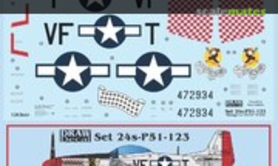 1:24 “Shangri La” P-51D N51VF (Draw Decal 24-P51-123) 24-P51-123