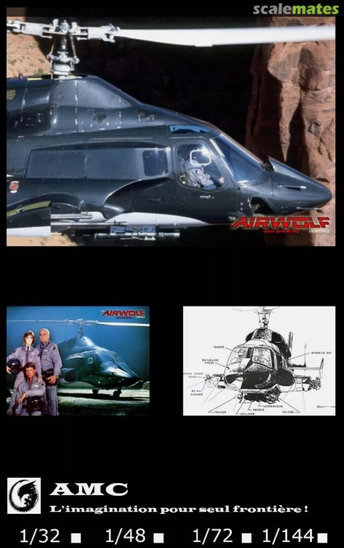 Boxart Airwolf Super-copter Detail Set AMC Boxart Airwolf Super-copter Detail Set AMC