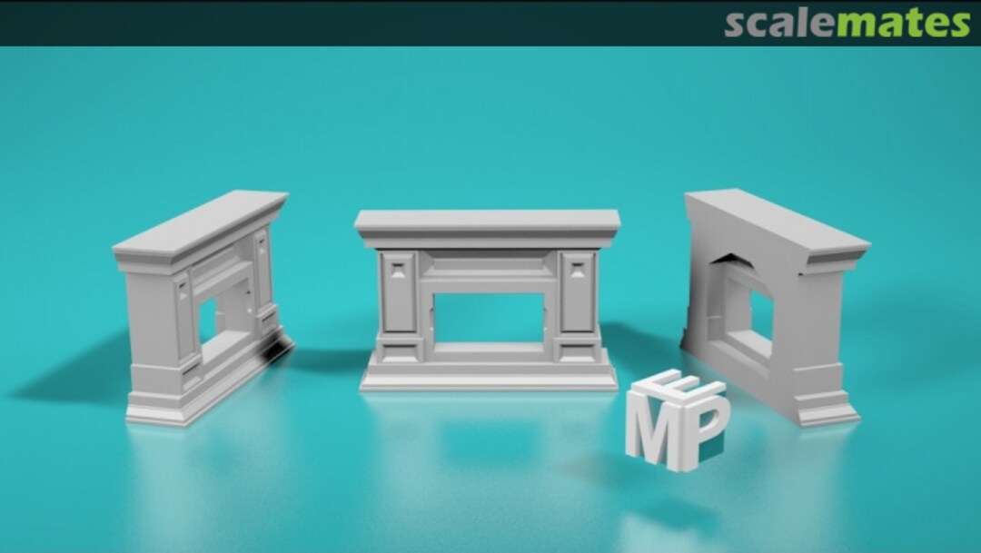 Boxart Neoclassical fireplace casing - type 1 - small 48151016 EMP3d