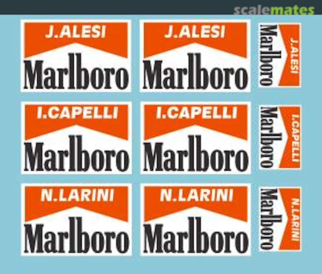 Boxart Ferrari F92A Tobacco Decal MSMD152 MSM Creation