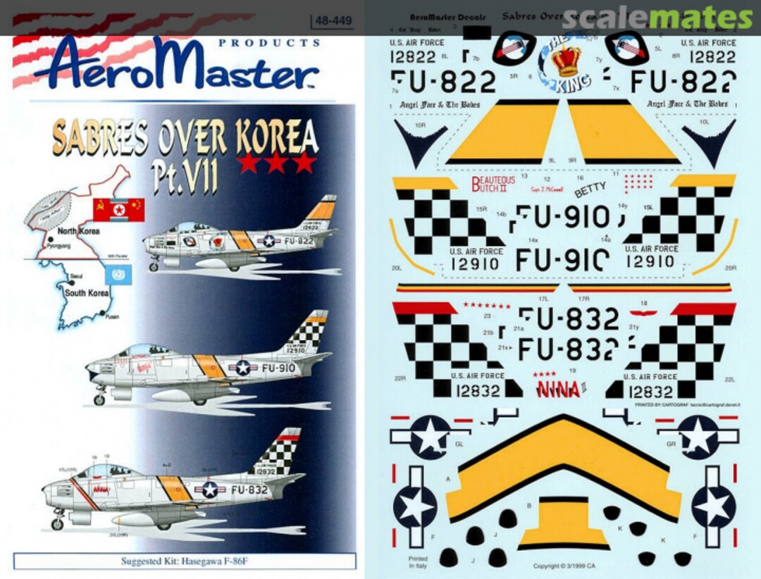 Boxart Sabres Over Korea Pt. VII 48-449 AeroMaster Boxart Sabres Over Korea Pt. VII 48-449 AeroMaster