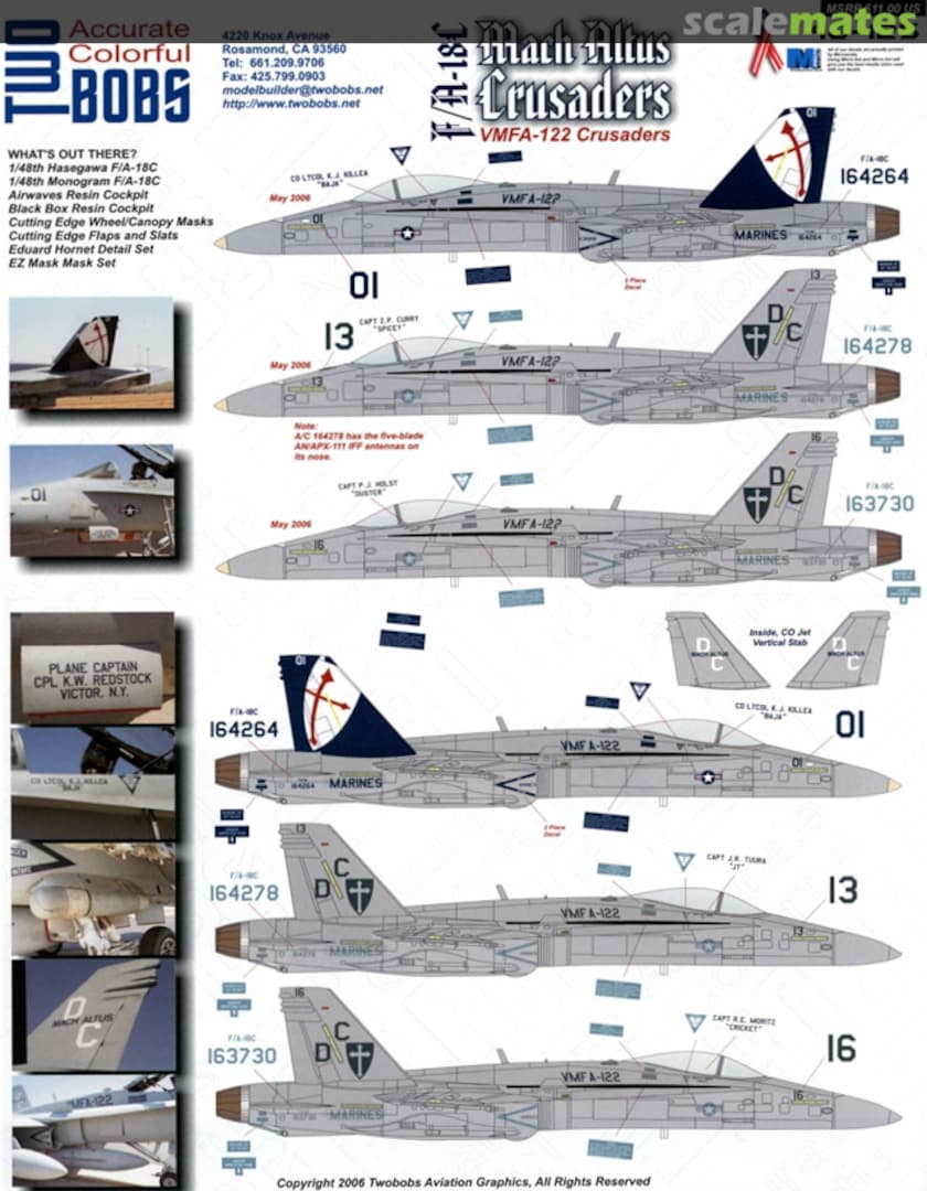Boxart F/A-18C Mach Altus Crusaders 48-125 TwoBobs Aviation Graphics Boxart F/A-18C Mach Altus Crusaders 48-125 TwoBobs Aviation Graphics