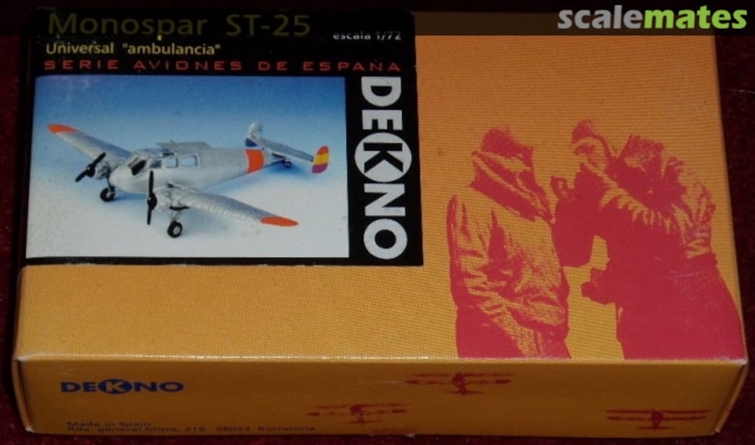 Boxart Monospar ST-25 Universal "ambulancia" E-1000 Dekno Models