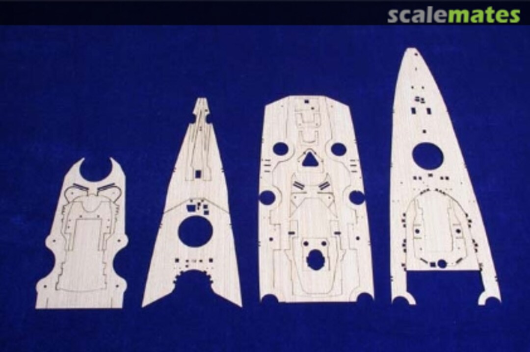 Boxart Bismarck Wooden Deck (for Tamiya) MD-35010 KA Models
