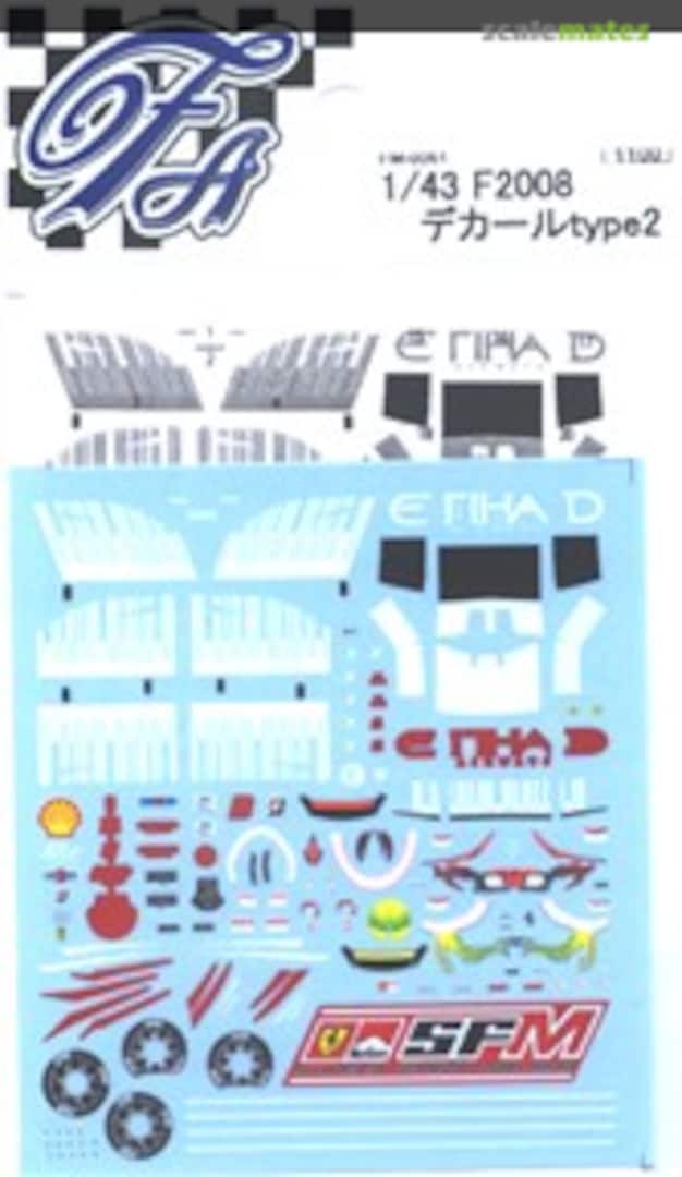 Boxart Ferrari F2008 Decal Type 2 (mattel) FM-0061 F'artefice Boxart Ferrari F2008 Decal Type 2 (mattel) FM-0061 F'artefice