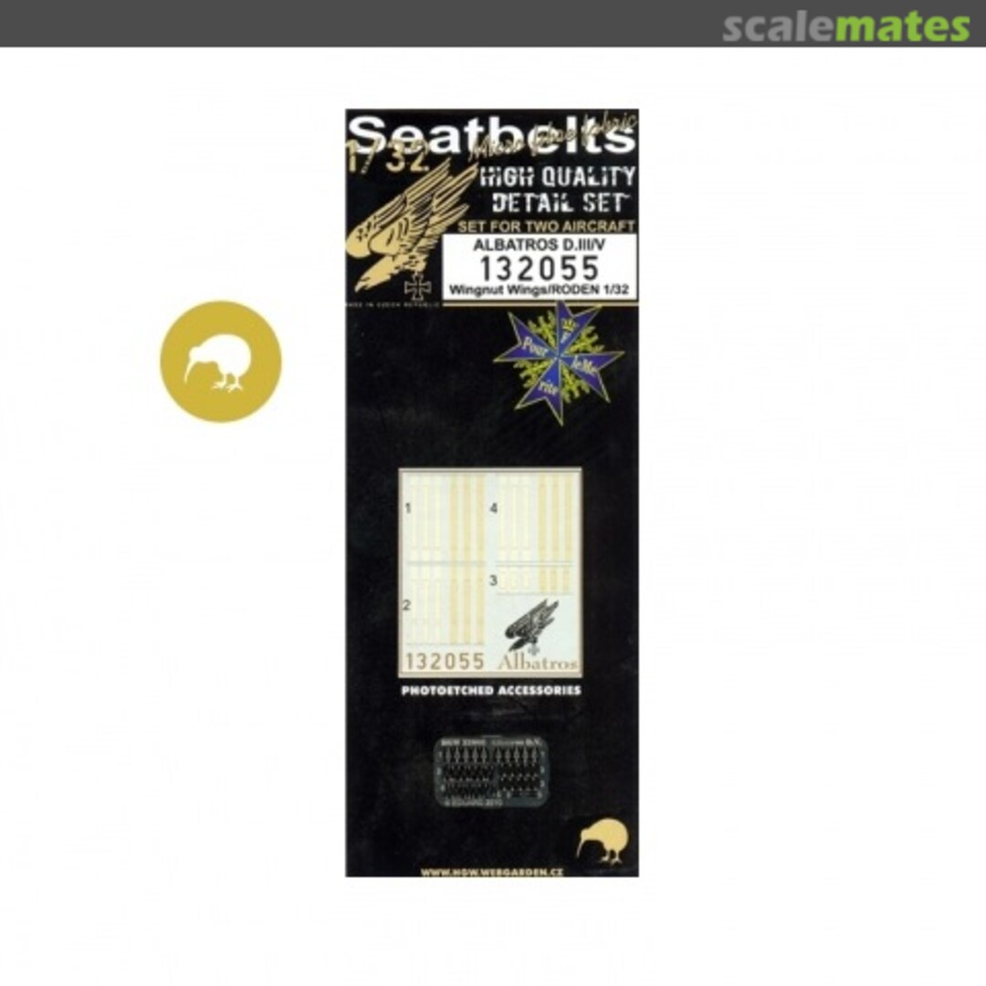 Boxart Albatros D.III/D.V - Seatbelts Set 132055 HGW Models Boxart Albatros D.III/D.V - Seatbelts Set 132055 HGW Models