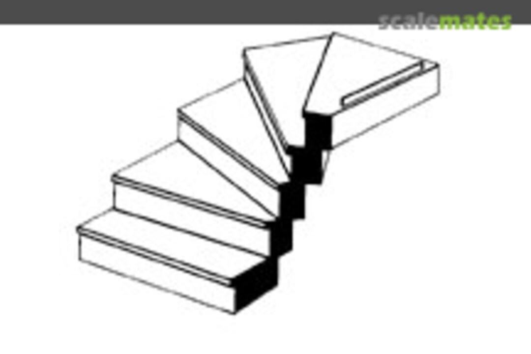 Boxart Custom Right Turn Staircase 90945 Plastruct Boxart Custom Right Turn Staircase 90945 Plastruct