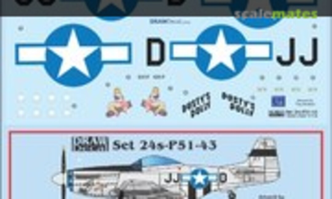 1:24 P-51D "Dusty's Dolly" (Draw Decal 24-P51-43) 24-P51-43
