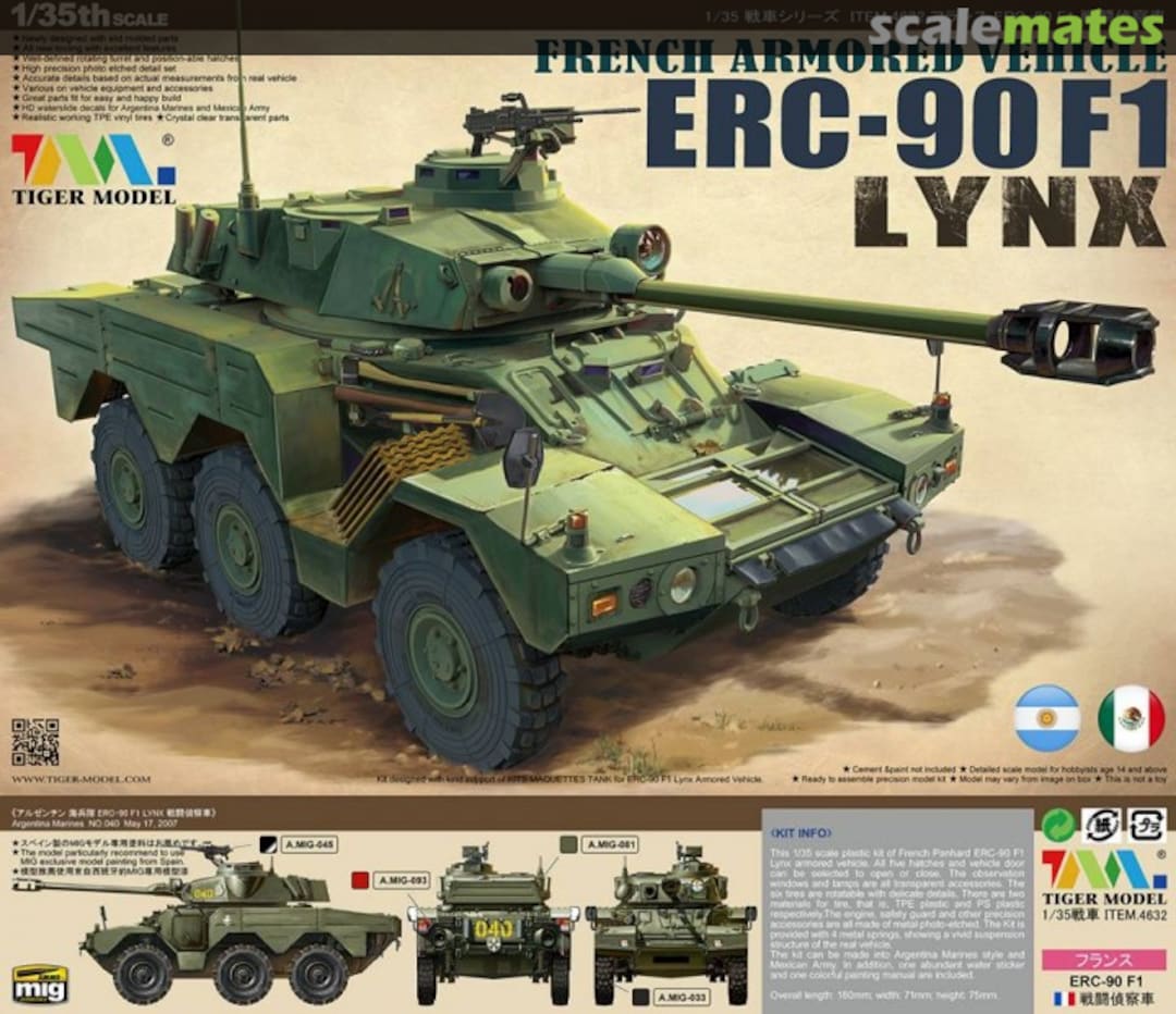 Boxart ERC-90 F1 4632 Tiger Model Boxart ERC-90 F1 4632 Tiger Model