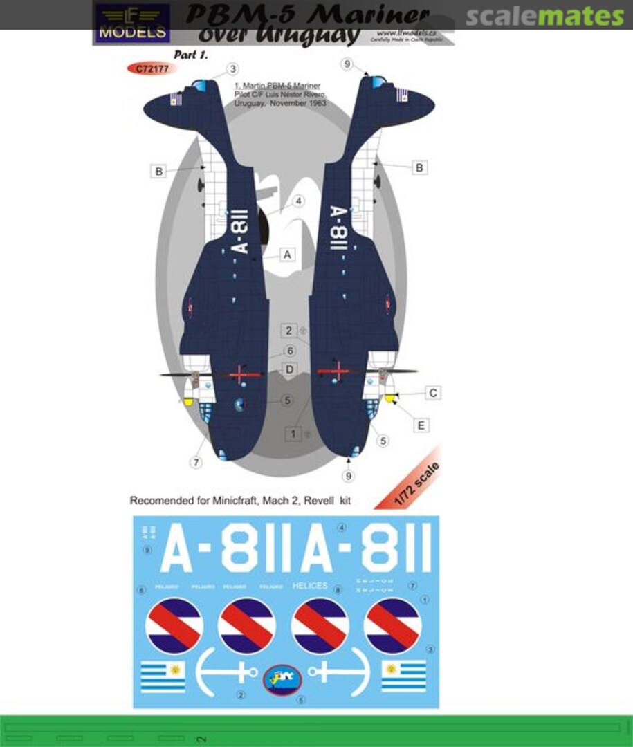 Boxart PBM-5 over Uruguay C72177 LF Models Boxart PBM-5 over Uruguay C72177 LF Models