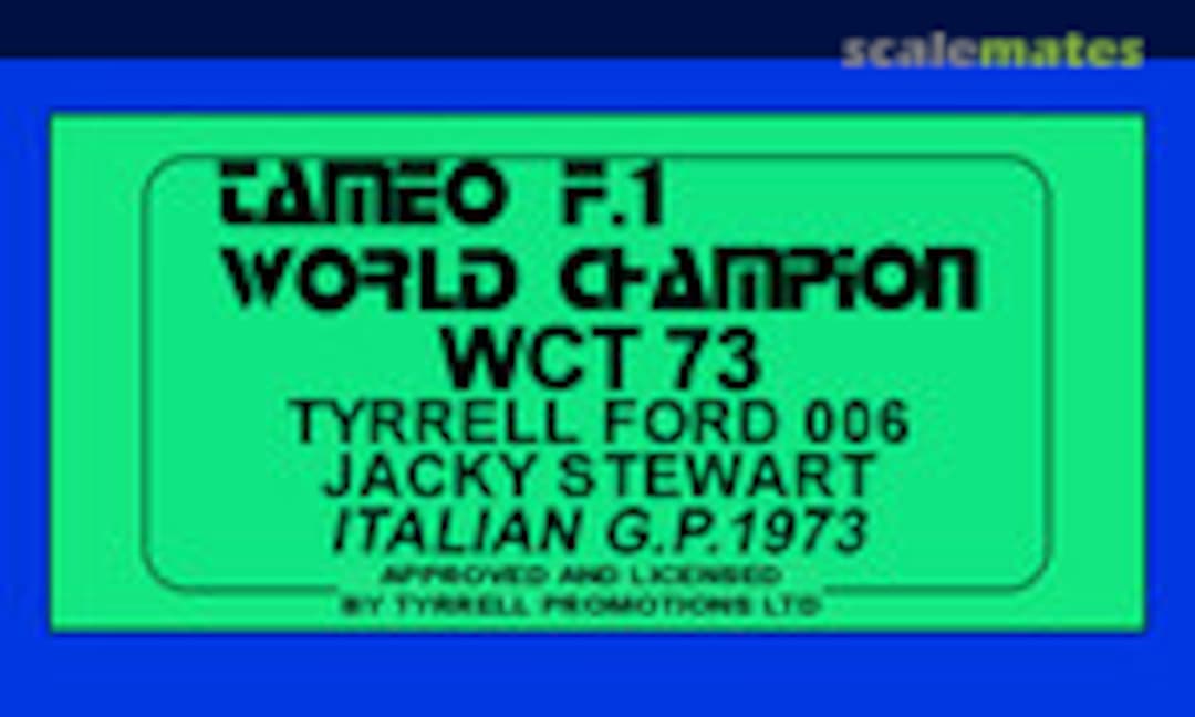 1:43 Tyrrell 006 (Tameo Kits WCT073)