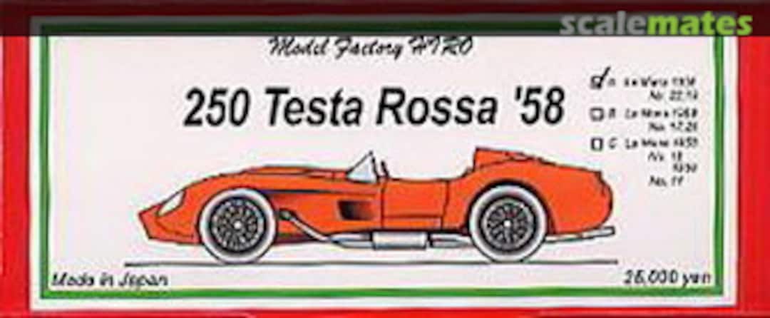 Boxart Ferrari 250 Testa Rossa K-022 Model Factory Hiro Boxart Ferrari 250 Testa Rossa K-022 Model Factory Hiro