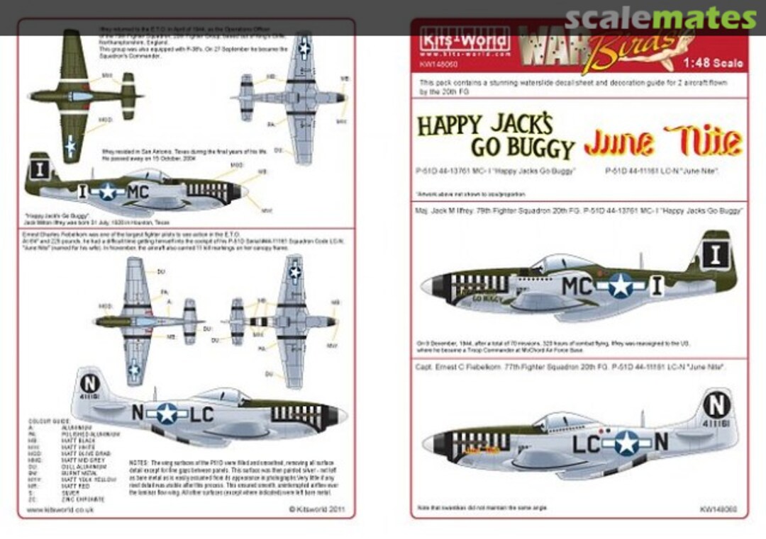 Boxart P-51 Mustangs KW148060 Kits-World Boxart P-51 Mustangs KW148060 Kits-World