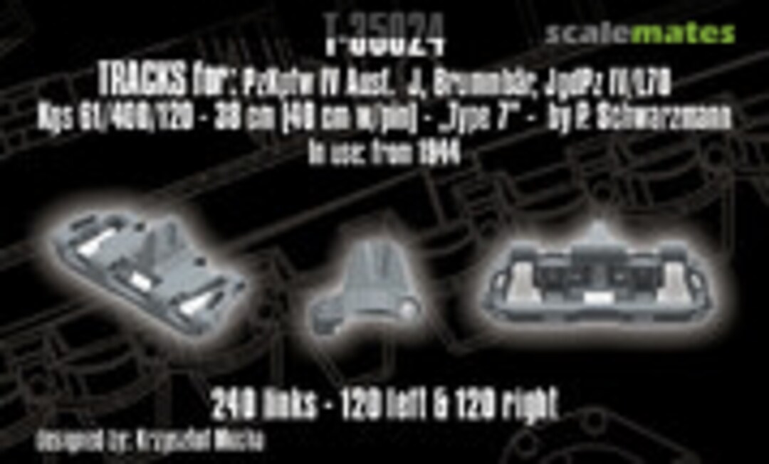 1:35 Tracks for Pz.Kpfw. IV Ausf. J, Brummbar, Jgd.Pz. IV/L70 (QUICKTRACKS T-35024)